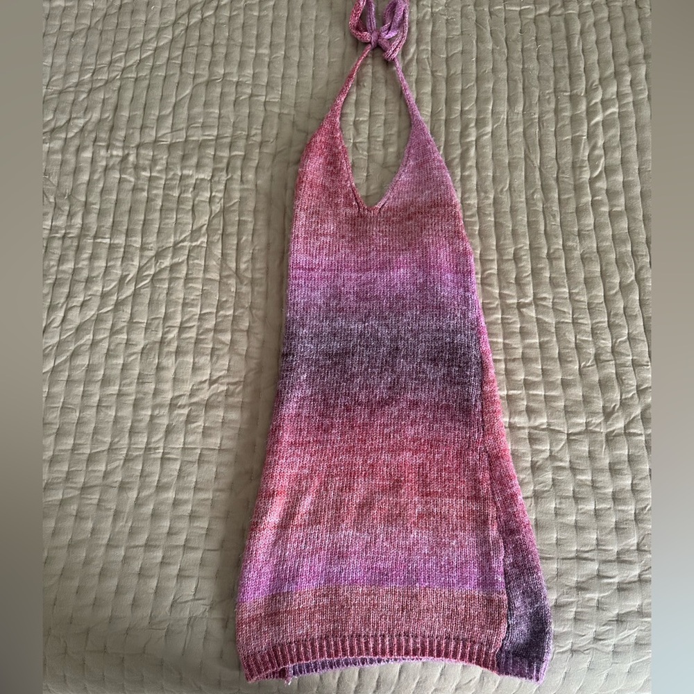 Princess Polly Knit Pink Halter Dress